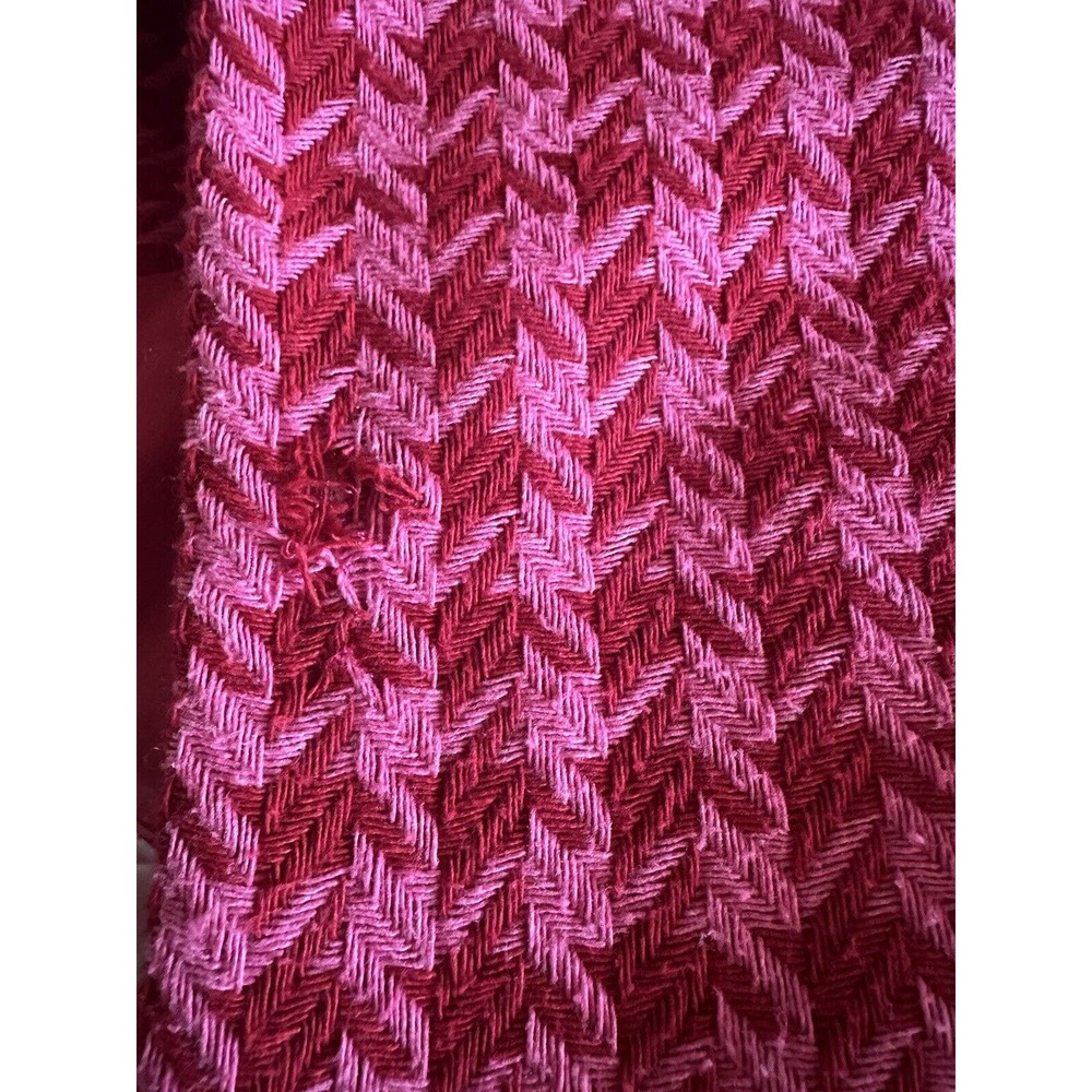 AFRM Sassy XL Pink Red Herringbone Lined Oversized Fit Blazer Barbie core READ - Picture 16 of 16